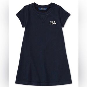 Polo Ralph Lauren French Terry Dress Navy Blue Large